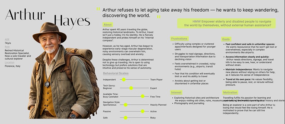 Persona profile: Arthur Hayes, 74, retired historical restoration specialist from Florence, Italy: refuses to let aging take away his freedom